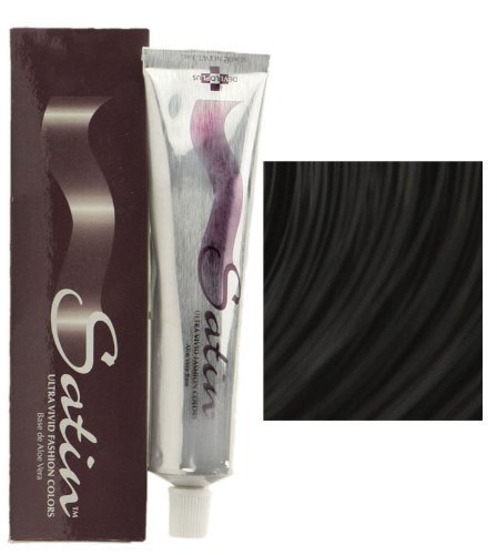 Satin Smooth Satin Hair Color - Ultra Vivid 1N Black - Long-Lasting Fashion Color, 1 Count