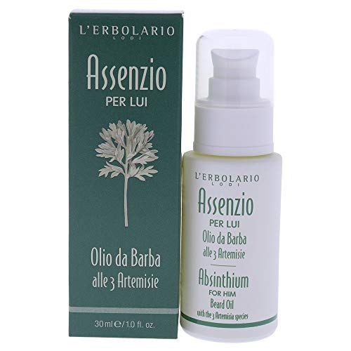 LErbolario Absinthium Beard Oil  Delicate  Super Emollient And Light Texture Oil For Skin  can Be Used In Multiple Ways  Use 