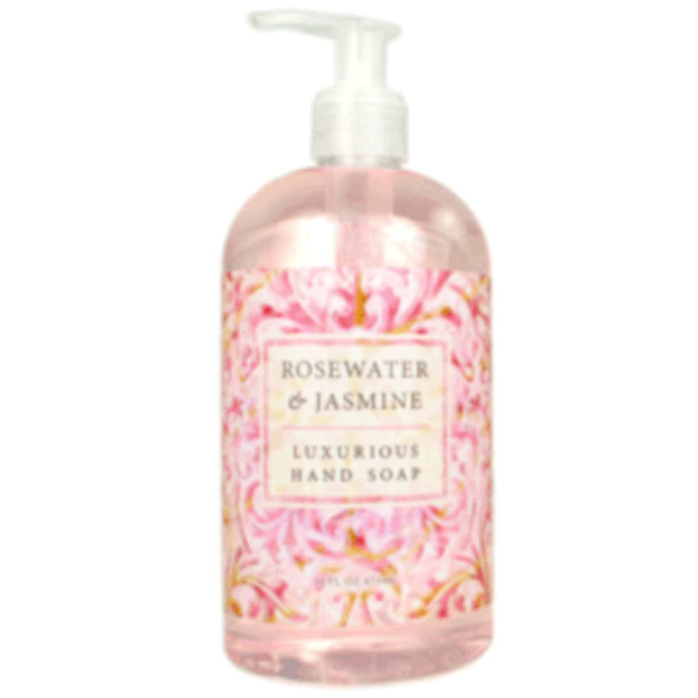 Greenwich Bay Luxurious Hand Soap, Rosewater & Jasmine, 16 Fl Oz, Gentle Moisturizing Cleanser