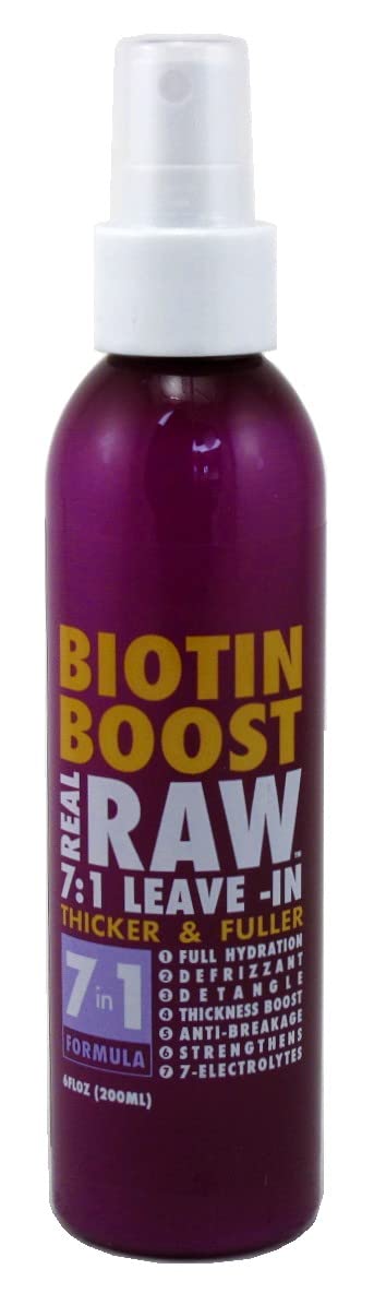 Real Raw Leave-In Biotin Boost 7-In-1 Thick & Full, 6 Fl Oz (Pack Of 2)