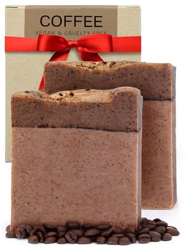 Authentic Bath & Soap Coffee Soap Bar - Natural & Handmade Exfoliating Soap (Pack Of 2) 4.2