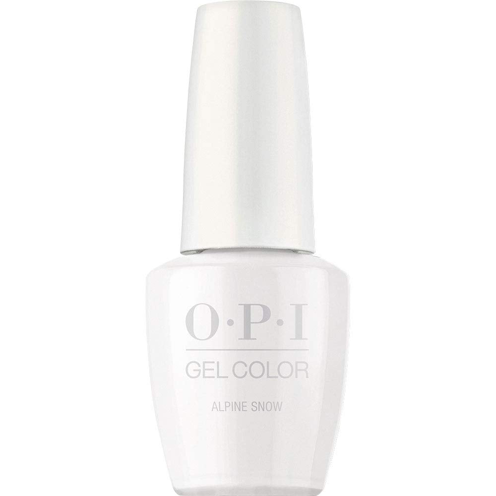 Opi Gelcolor Alpine Snow White Gel Nail Polish 0.5 Fl Oz - Perfect For Manicures And Pedicures