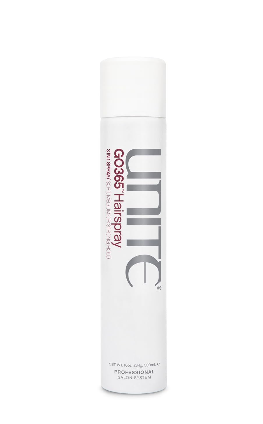 Unite Hair Go365 Hairspray - Clear, 10 Oz, Long-Lasting Hold, Hair Styling Spray