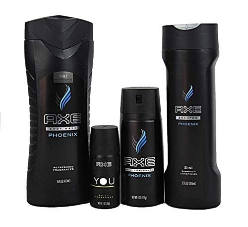 Axe Phoenix Collection Men'S Gift Set - Fragrance, Body Wash & Shampoo For Refreshing Cleanliness