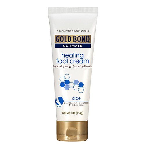 Gold Bond Healing Foot Therapy Cream, 4 Oz (Pack Of 5) - Moisturizing Relief For Dry Feet