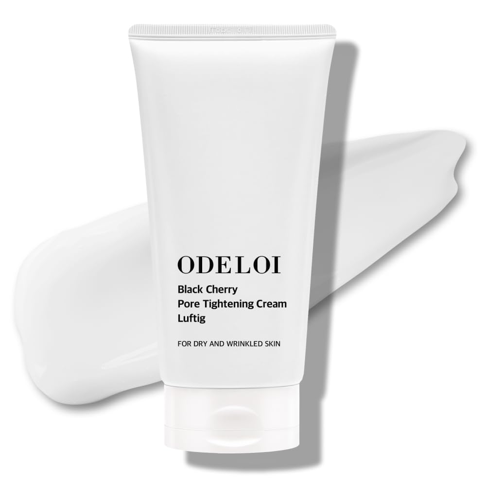 Odeloi Black Cherry Pore Tightening Cream With Aha & Collagen, 3.3 Fl. Oz - Korean Skincare