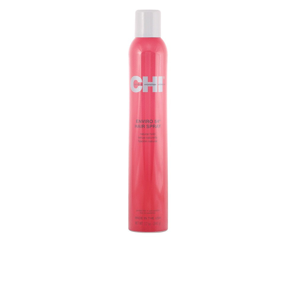 Chi Enviro 54 Natural Hold Hair Spray, 12 Oz - Long-Lasting Red Formula