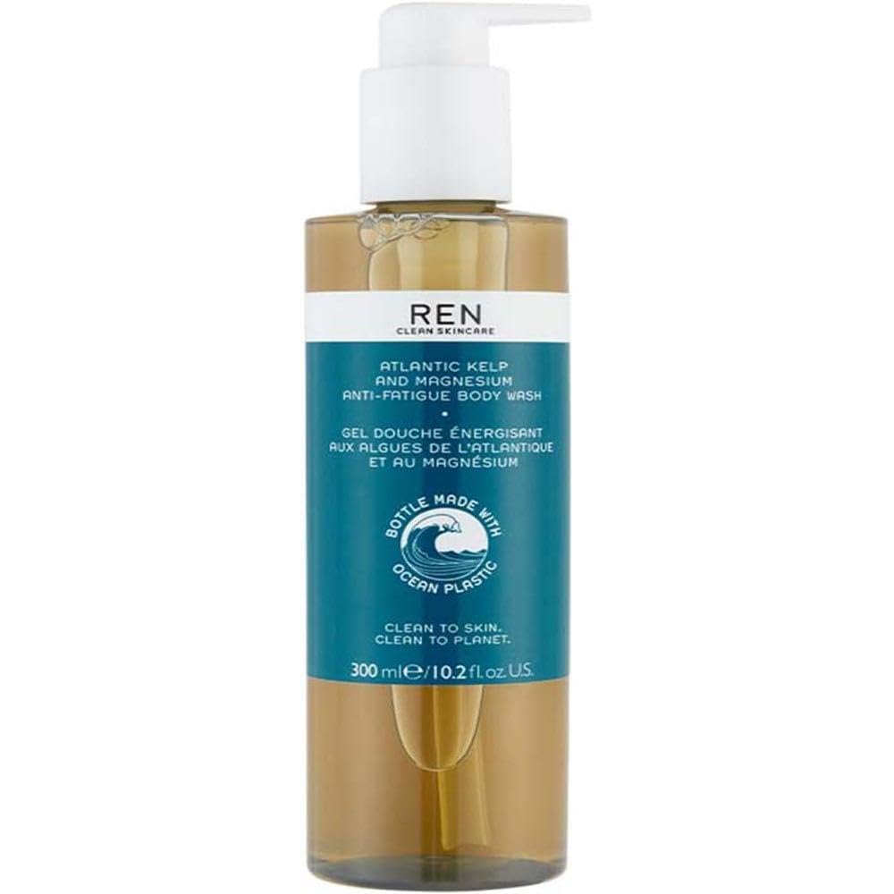 REN clean Skincare  Atlantic Kelp And Magnesium AntiFatigue Body Wash  SulphateFree Shower gel  cruelty Free  Vegan