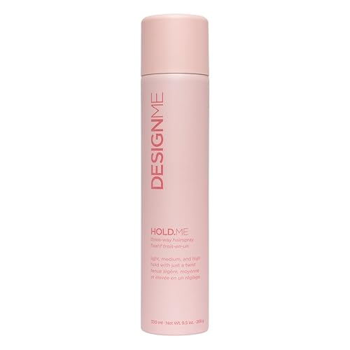 HOLD.ME Three-Way Hairspray by Design.Me | Extra Hold with Thermal Protection & Vitamin B5, 9.5