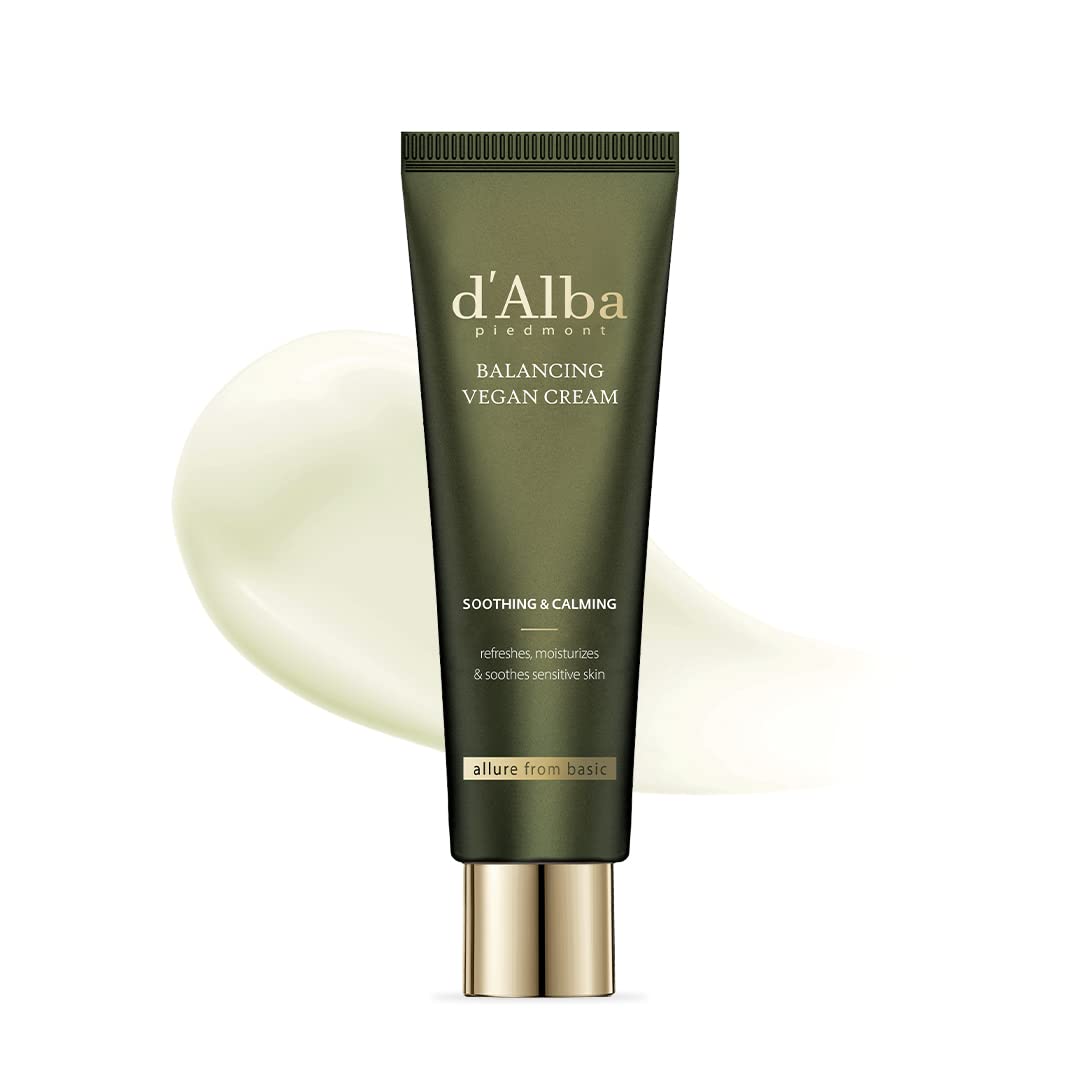 D'Alba Piedmont White Truffle Vegan Cream - Hydrating, Mild Ph Balancing Moisturizer For Sensitive Skin