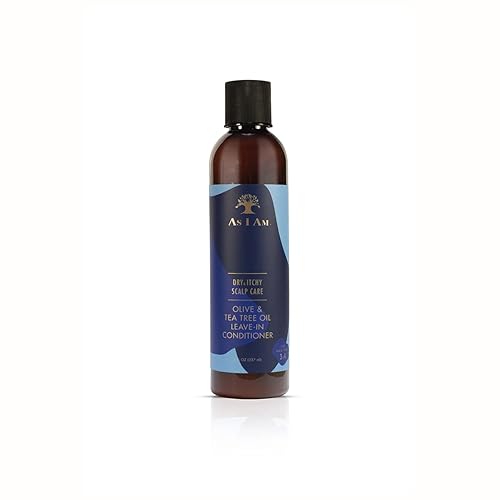 As I Am Dry & Itchy Scalp Care Leave-In Conditioner With Olive Oil & Tea Tree Oil, 8 Oz