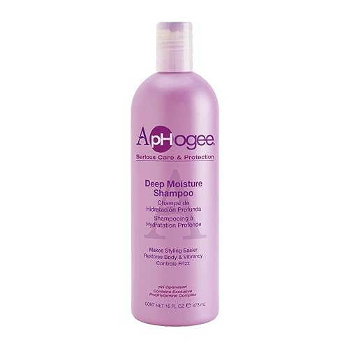 Aphogee Deep Moisture Shampoo - 16 Fl Oz Hydrating Hair Care For Dry & Damaged Hair