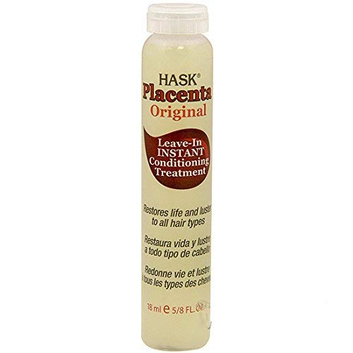 Hask Placenta Super Strength Leave-In Treatment Vials, 18 Pieces, 11.25 Fl Oz