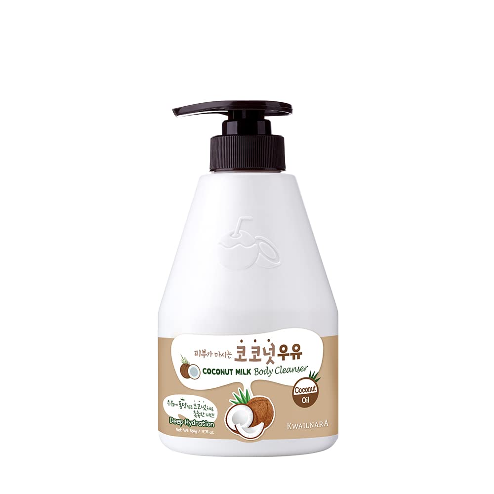 Welcos Kwailnara Coconut Milk Body Cleanser, 560G - Nourishing & Moisturizing Skin Care