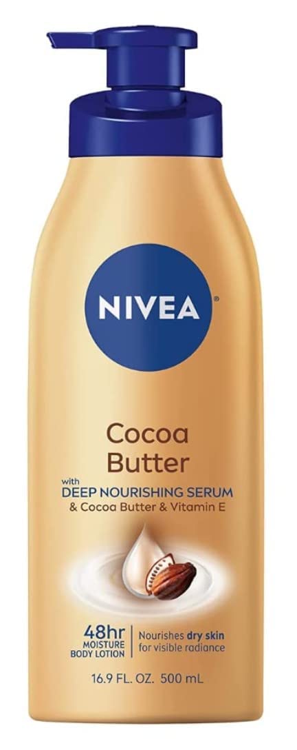 Nivea Cocoa Butter Body Lotion, 16.9 Fl Oz, Pack Of 4 - Deep Moisture & Nourishing Care