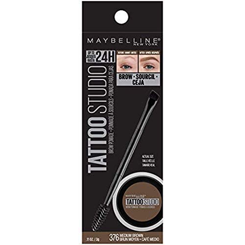 Maybelline Tattoostudio Brow Pomade - Medium Brown Long-Lasting Eyebrow Makeup