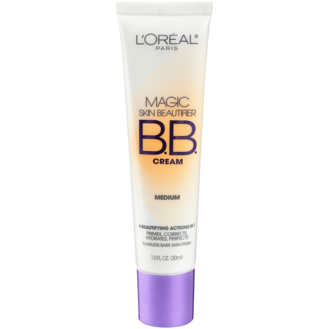 L'Oréal Paris Bb Cream Tinted Moisturizer, Medium, 1 Fl Oz - Skin Beautifier For Radiant Skin