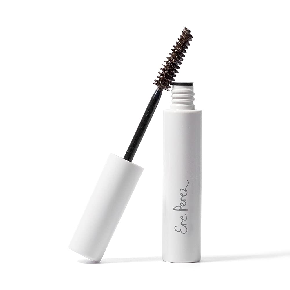 Ere Perez Natural Almond Oil Mascara - Vegan, Cruelty-Free, Brown, 0.35 oz