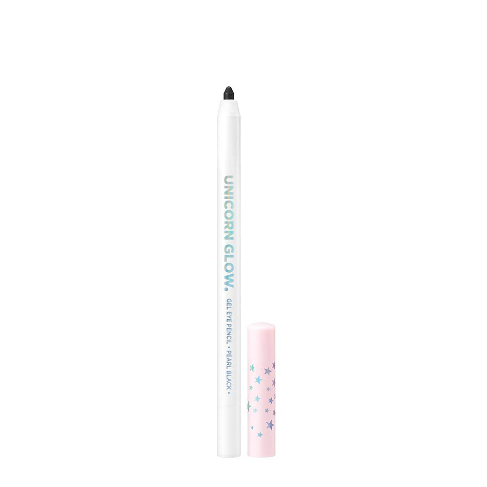 Unicorn Glow Pearl Black Gel Pencil Liner - Long-Lasting Waterproof Eyeliner, K Beauty Makeup