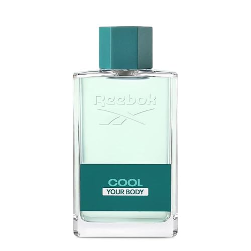 Reebok Cool Your Body EDT Spray for Men, 3.4 oz - Fresh Scent, Long-Lasting Fragrance, Perfect for Daily Wear