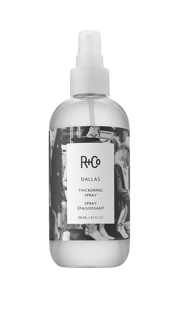 R+Co Dallas Hair Thickening Spray - Volumizing & Texturizing For All Hair Lengths, 8.5 Oz