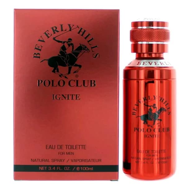 Beverly Hills Polo Club Ignite Cologne For Men - Sweet Floral Vanilla & Cacao, 3.4 Fl Oz