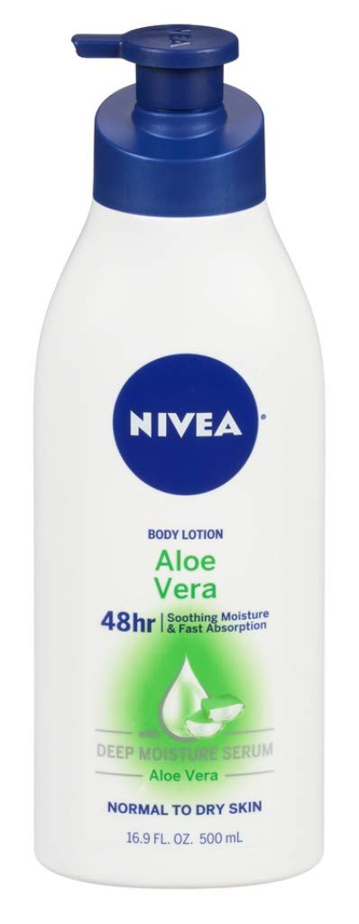 Nivea Aloe Vera Lotion 48 Hour Moisturizer, 16.9 Fl Oz Pump (Pack Of 2)