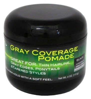 Gray Coverage Pomade 4Oz Jar (2 Pack) - Gray Hair Coverage, Styling & Hold