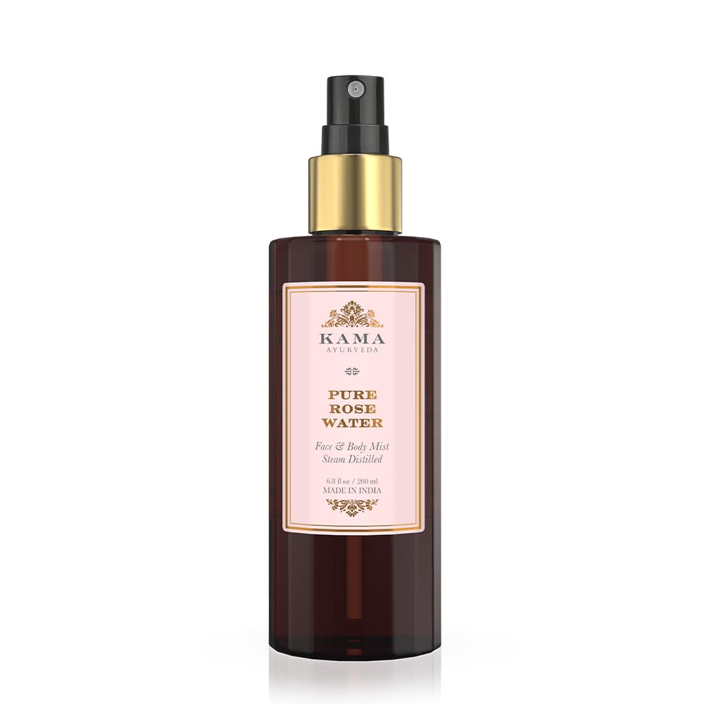 Kama Ayurveda Pure Rose Water Face & Body Mist, 200Ml - Hydrating & Refreshing Skincare