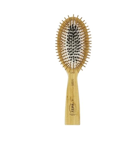 Bass Oval Boar Brush - Large Assorted Nylon Hair Brush For Styling & Grooming, 1 Ea