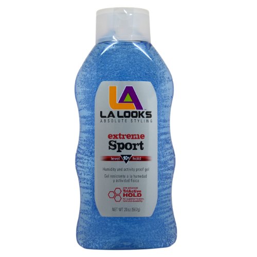 LA Looks Sport Xtreme Hold Gel  Hold Level 10  20Ounce Pack of 6