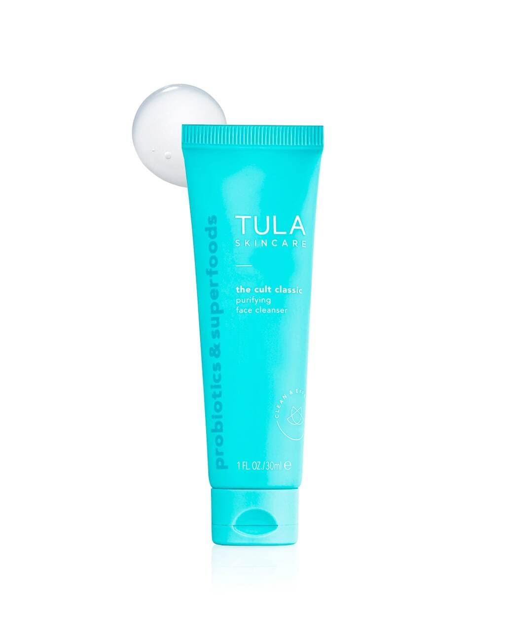 Tula Skin Care Cult Classic Face Cleanser, Travel Size 1 Oz - Gentle Makeup Remover & Hydrating Wash