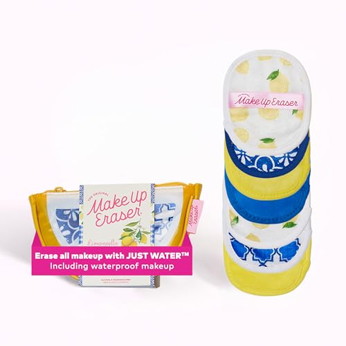 Makeup Eraser 7-Day Set - Limoncello, Erase All Makeup With Water, Waterproof & Reusable, 7