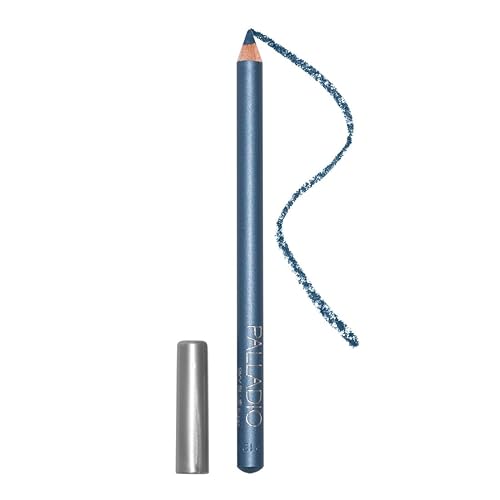 Palladio Sky Blue Wooden Eyeliner Pencil - Easy Application, Long Lasting, Rich Pigment