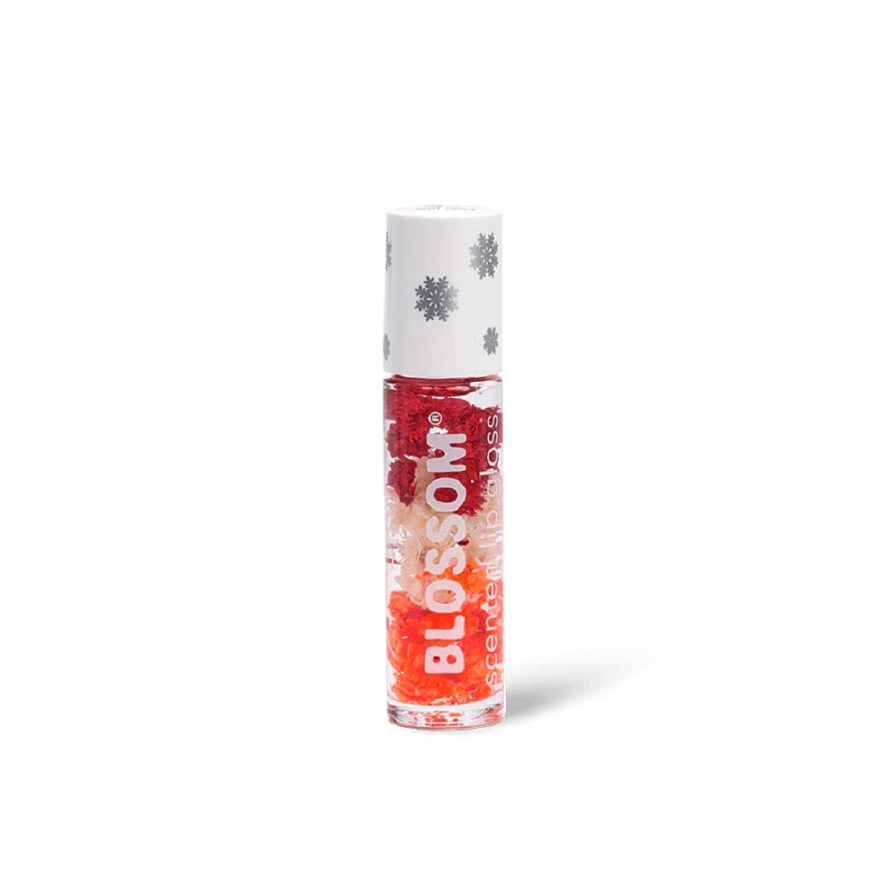 Blossom Scented Lip Gloss With Real Flowers, Sugar Cookie Flavor, 0.20 Fl. Oz. Made In Usa