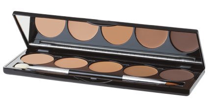 Jolie Ultra Blendable 5 Shade Cream Contouring & Highlighting Palette - Medium