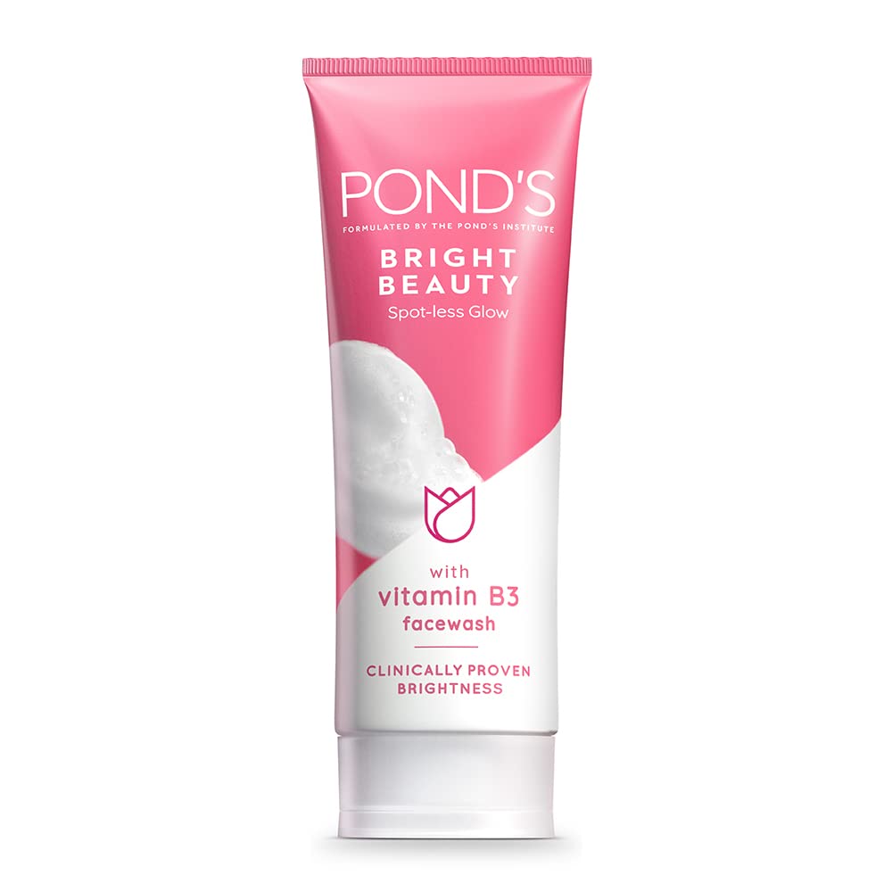 Pond'S Bright Beauty Spotless Glow Facewash, Vitamin B3, 100G - Sunset Peach