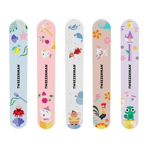 Tweezerman Forever Friends Nail Files - Multicolor, Pack of 5, Emery Material