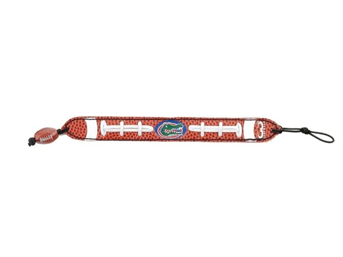 Gamewear Florida Gators Classic Leather Football Bracelet - One Size, Team Spirit Accessory