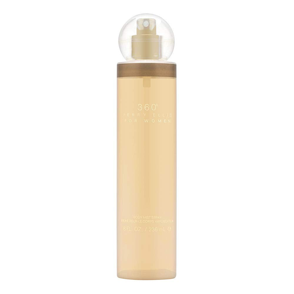 Perry Ellis 360 Body Mist for Women - 8 Fl Oz Refreshing Fragrance Spray, Perfect for Daily Use and Layering