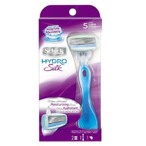 Schick Hydro Silk Women'S Razor - 4 Pack, Plastic, Silver & White, Smooth Shaving Solution