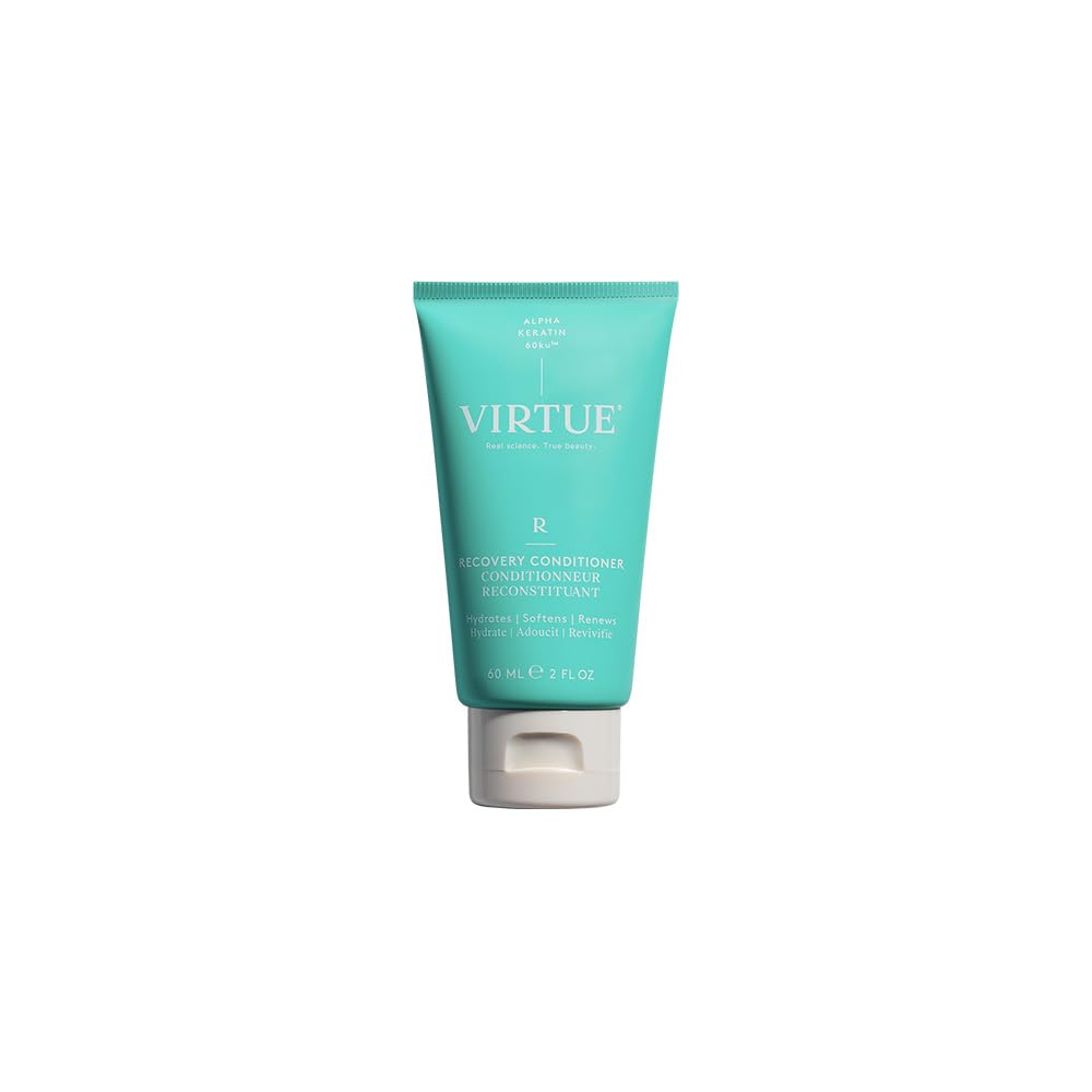 Virtue Recovery Conditioner With Keratin - Hydrates & Softens Damaged Hair, 2 Fl Oz