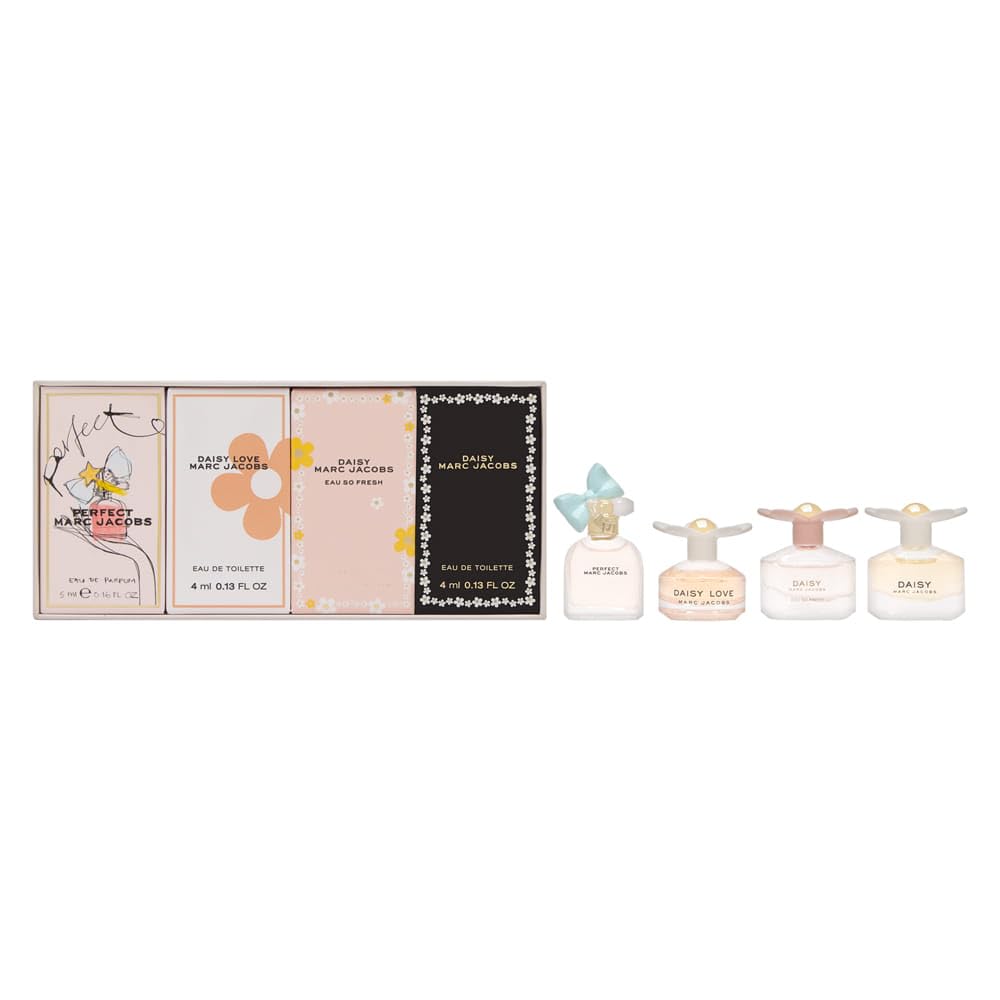 Marc Jacobs 4 Piece Set For Women - 0.14 Fl Oz - Luxury Fragrance Collection