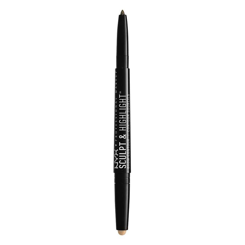 Nyx Professional Makeup Sculpt And Highlight Eyebrow Pencil, Ash Brown Medium Beige, 1 Count