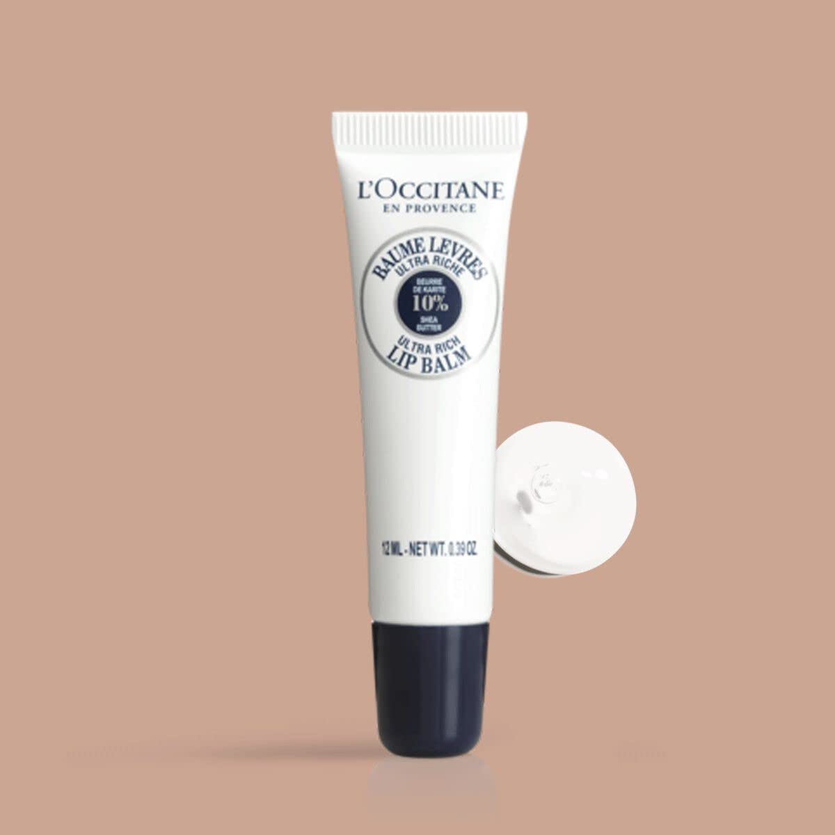 L'OCCITANE Shea Butter Ultra-Rich Lip Balm, 10% Shea Butter, 0.39 Fl Oz - Nourishing