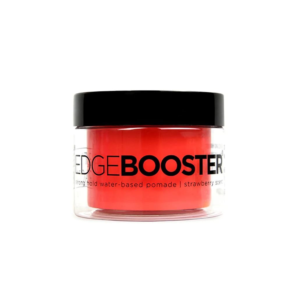 Style Factor Edge Booster Pomade 3.38oz - Strong Hold Water-Based, Strawberry Scent