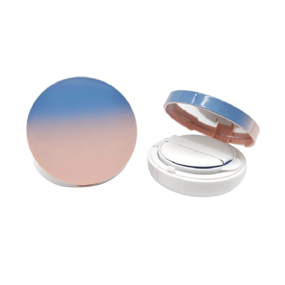 Uuyyeo Gradient Color Air Cushion Puff Case For Liquid Foundation & Bb Cream - Pink Blue