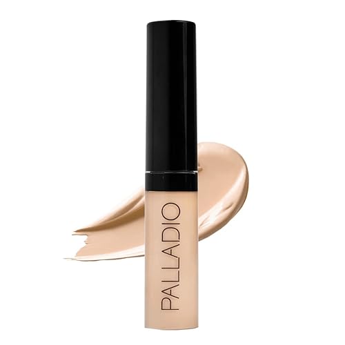 Palladio Liquid Concealer, Porcelain - Medium Coverage, Lightweight, All-Day Brightening Formula