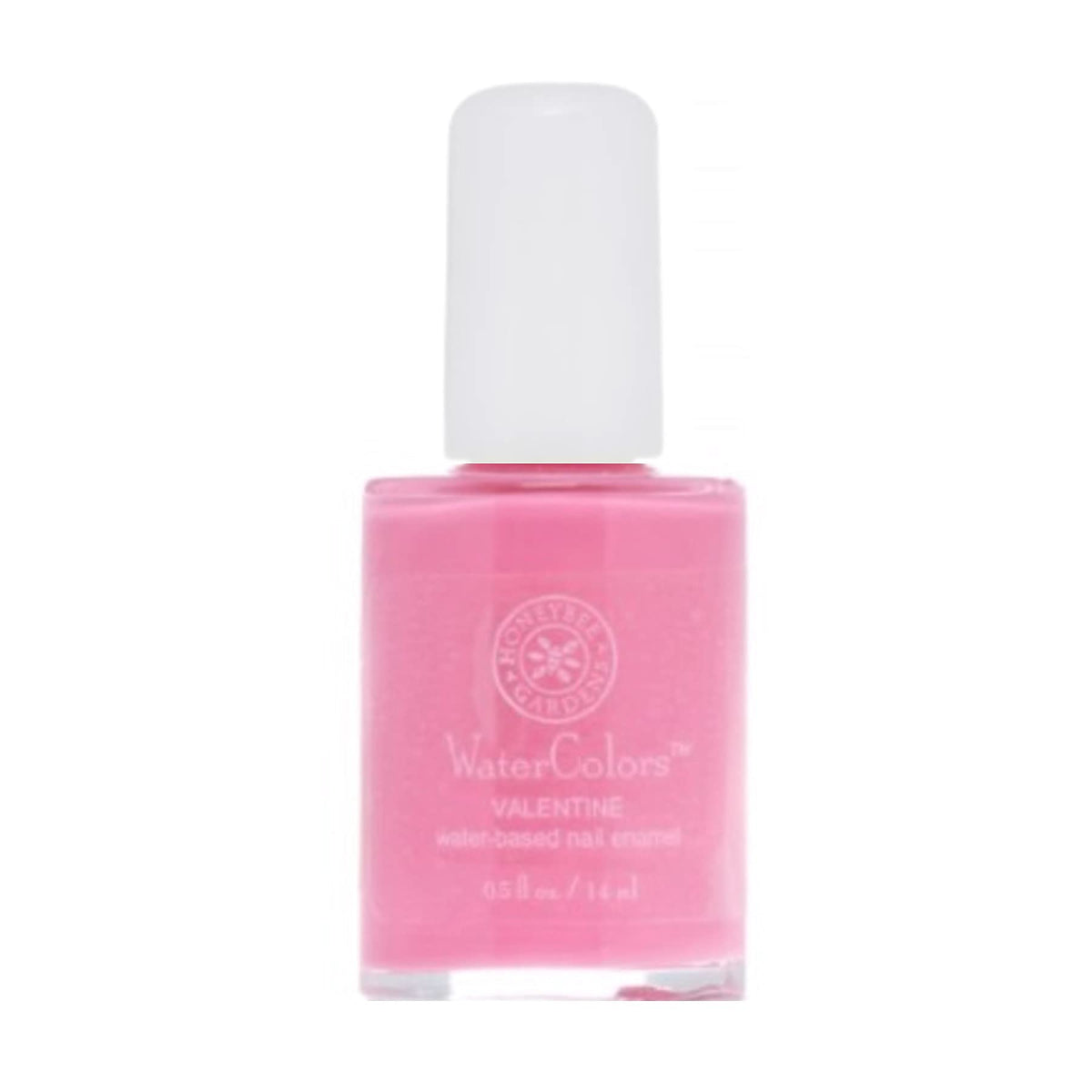 Honeybee Gardens Water-Based Nail Enamel, Matte True Medium Pink, Eco-Friendly & Odorless, 0.5 Fl Oz