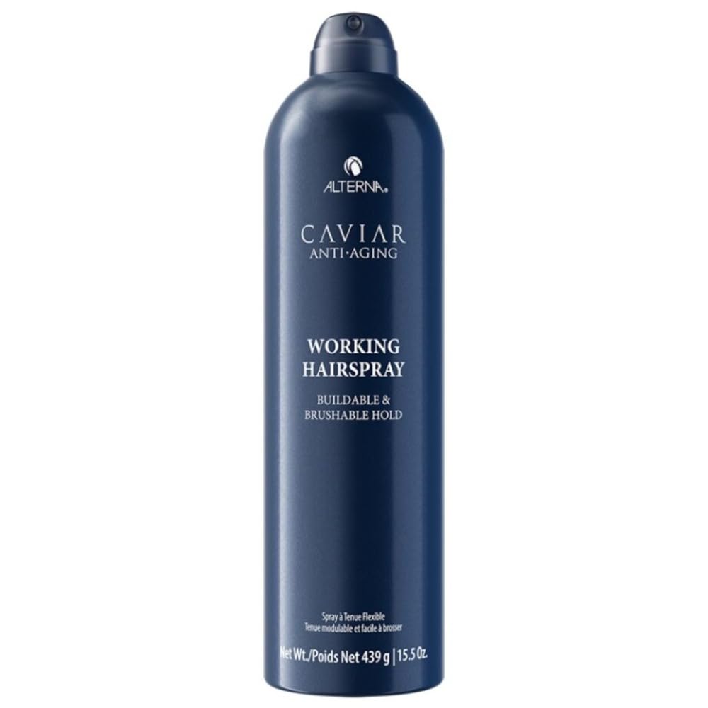 Alterna Caviar Anti-Aging Working Hair Spray, Ultra-Dry & Brushable, Frizz Control, 15.5 oz